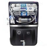 KENT Grand Plus-Black RO Water Purifier 111099B 20 L RO + UV + UF + TDS Control + UV in Tank Water Purifier (Black)