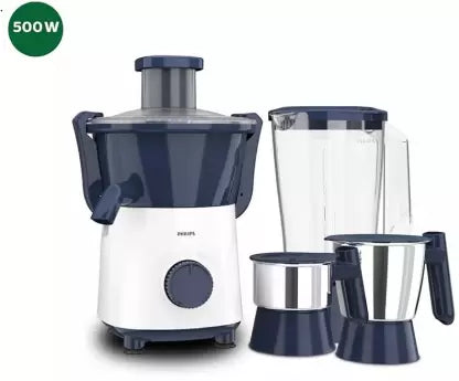 Philips Daily Collection Juicer Mixer Grinder with 3 jars 500 Watts - HL7568/00