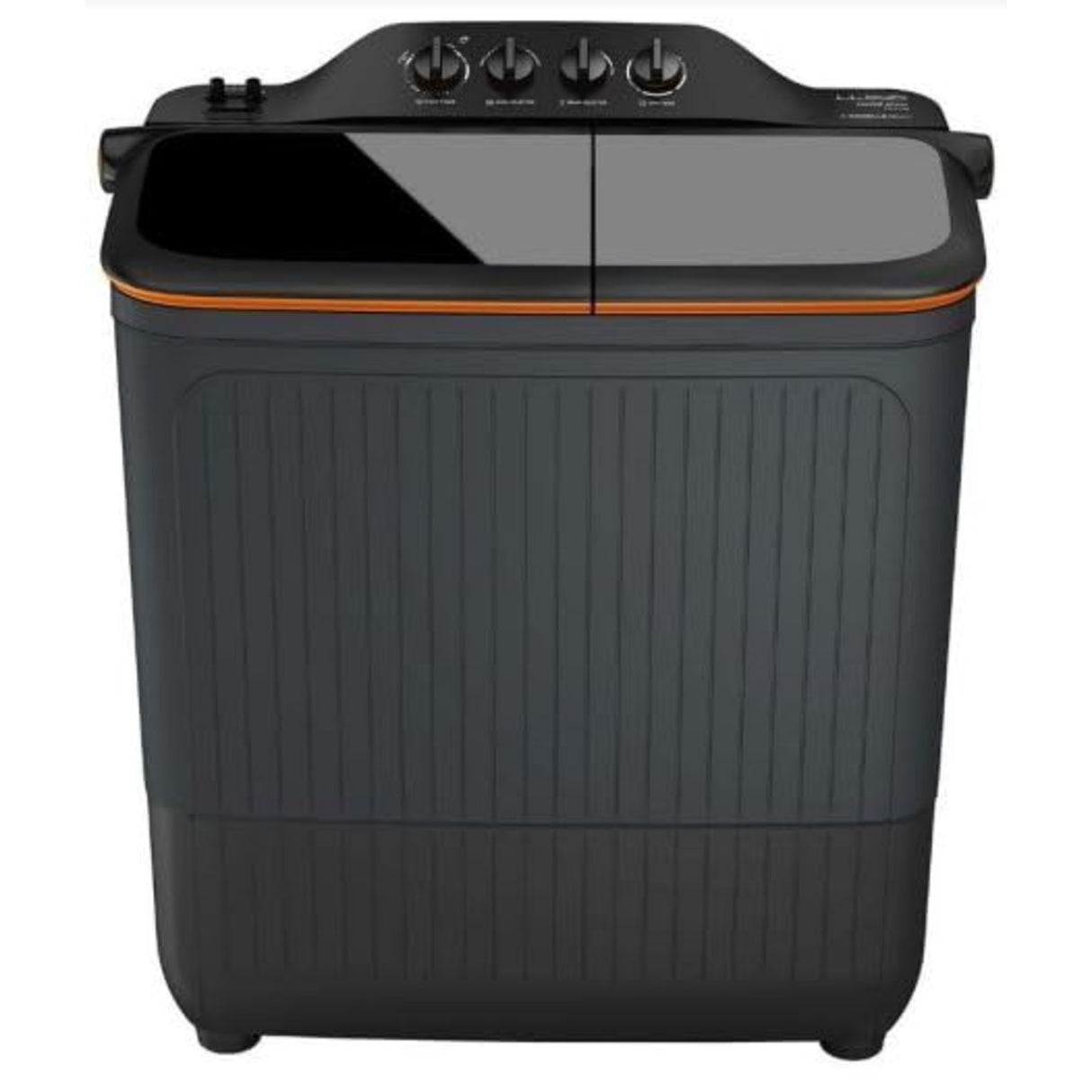 Havells-Lloyd Elante Pluss 12 Kg 5 Star Semi-Automatic Top Load Washing Machine (GLWS125EPHVG Dark Grey Tub with Orange Lids)