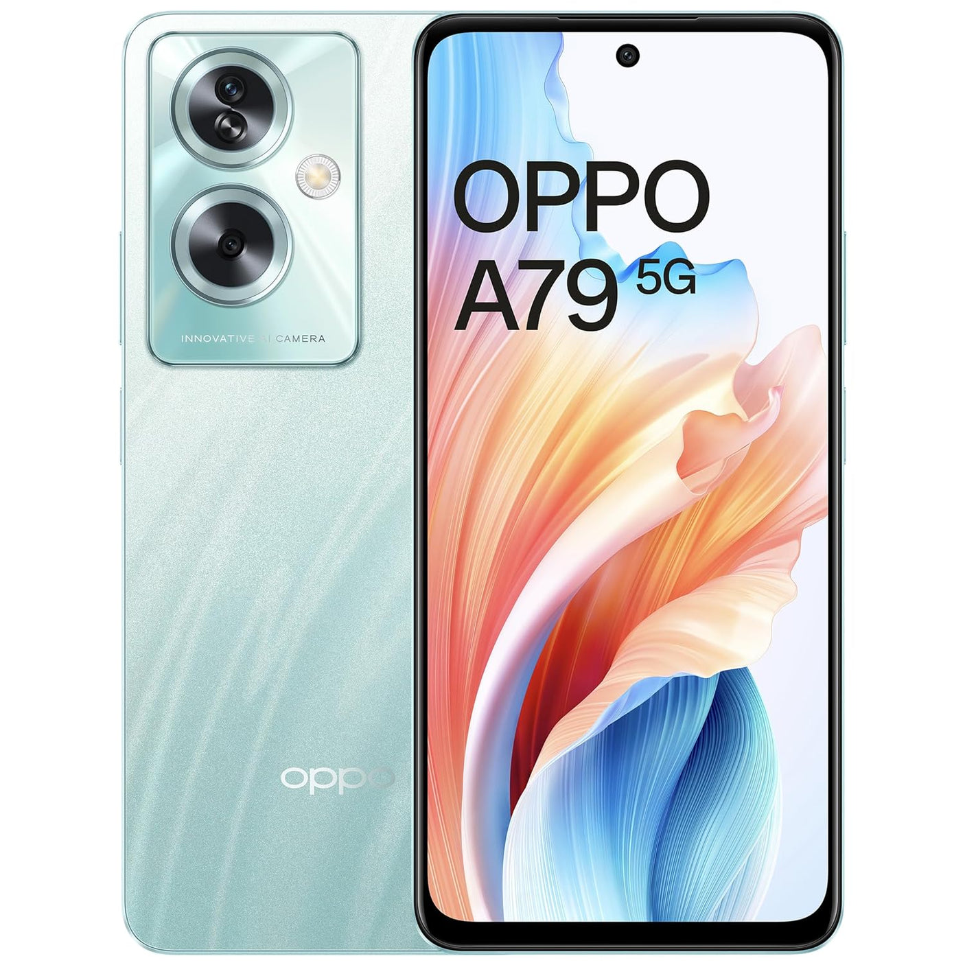 OPPO A79 5G: Glowing Green, 8GB RAM, 128GB Storage - Stylish powerhouse.