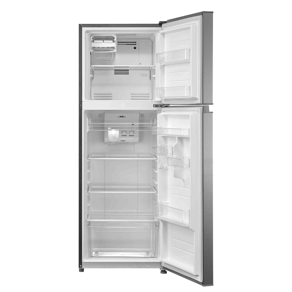 Midea 233 L 2 Star Frost Free Convertible, Real Inverter Double Door Refrigerator (MDRT359FGI50, Crystal Silver)