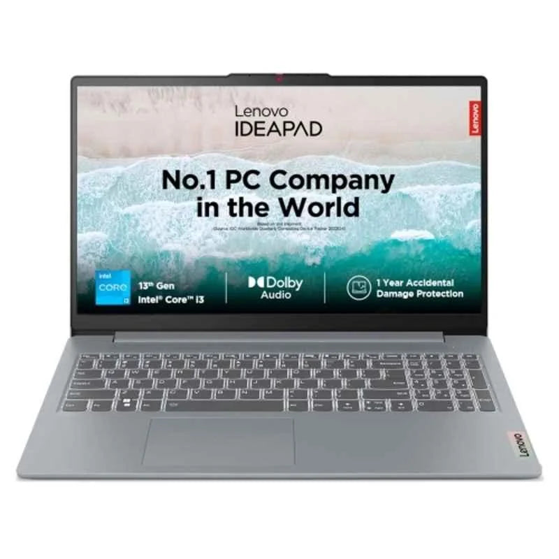 Lenovo IdeaPad Slim 3 Intel Core i3 13th Gen Windows 11 Home Laptop, 82X700G3IN ( Arctic Grey, 8GB-512GB )
