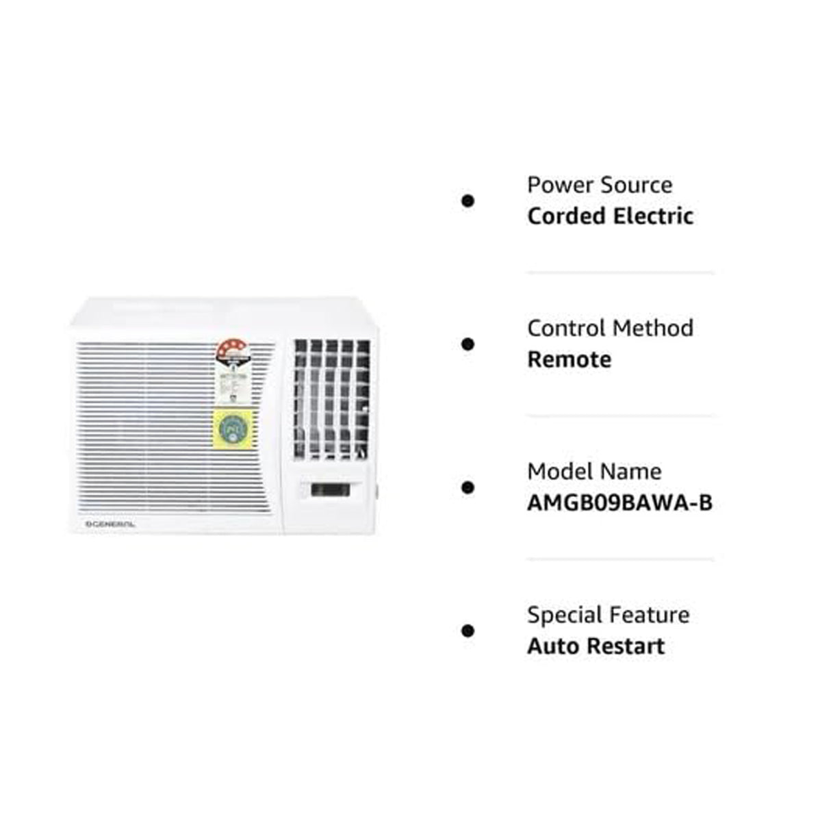 Durable and energy-efficient: OGENERAL 0.8 Ton Window AC for effective cooling.