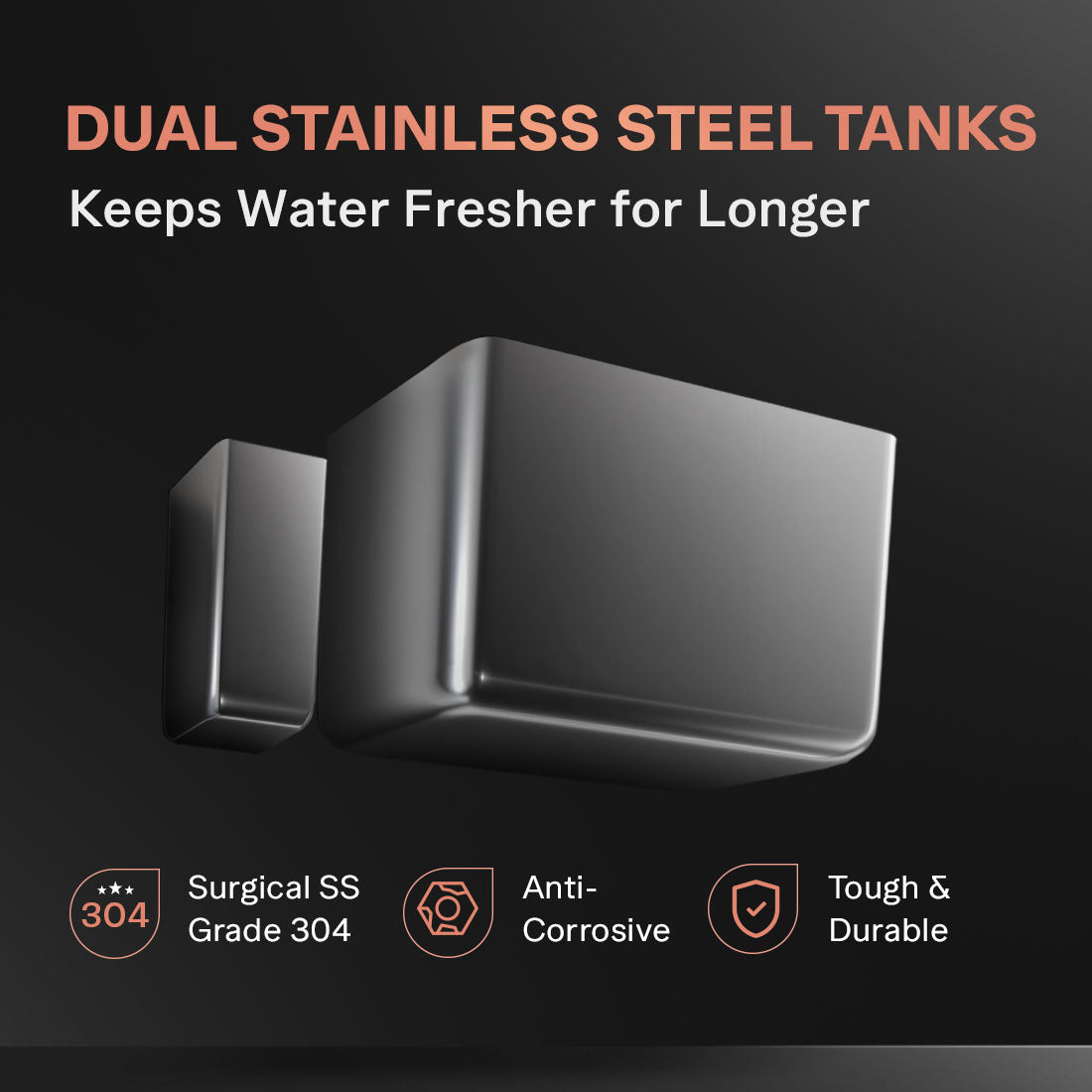 Aquaguard Aspire Blaze RO+UV+SS 2X Water Purifier | Instant Hot Water 80°C, Stainless Steel Tank