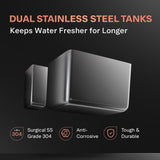 Aquaguard Aspire Blaze RO+UV+SS 2X Water Purifier | Instant Hot Water 80°C, Stainless Steel Tank