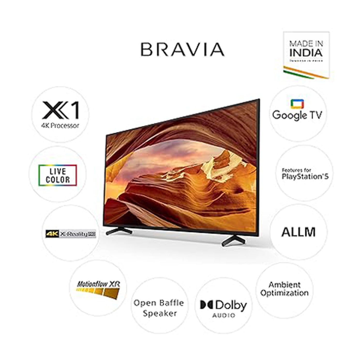 SONY LED KD-43X75L 4K Ultra HD Smart LED Google TV (Black