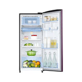 Elevate your kitchen with Samsung's best: 183L Single Door Refrigerator in Camellia Purple.
