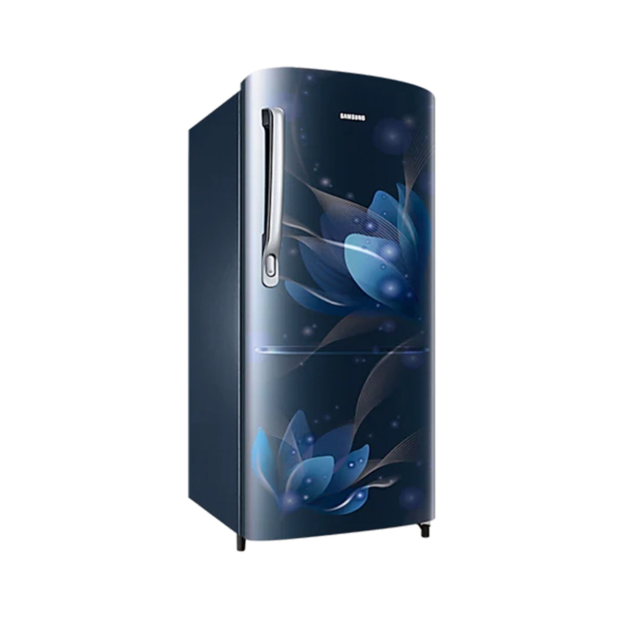 Upgrade in style with Samsung's 183L Single Door Fridge and its chic Grande Design.