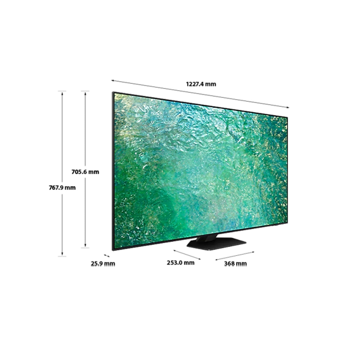 Android TV: Samsung 55" 4K Neo QLED Smart TV with Android.
