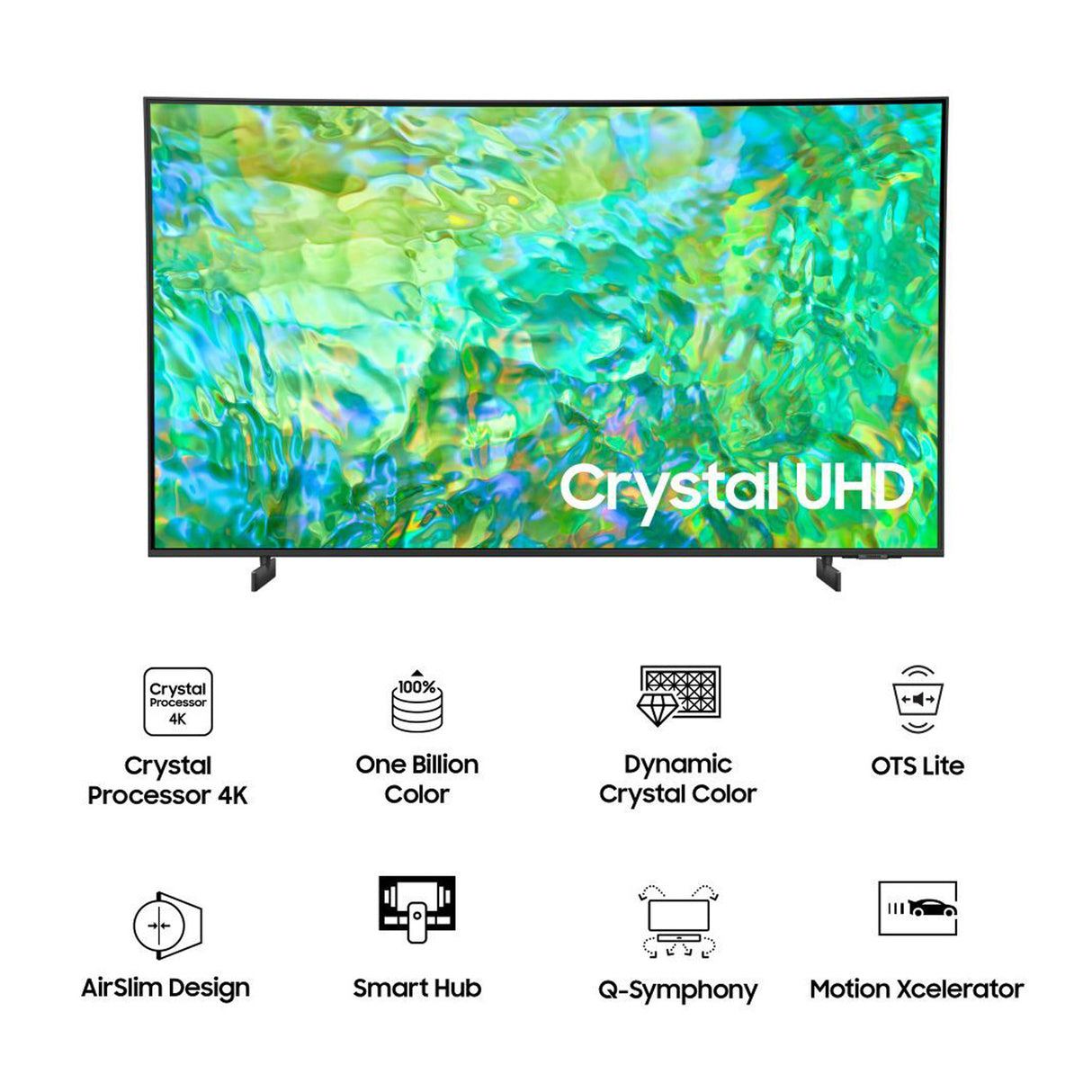 Elevate your view: Samsung UA50CU8000K - 50-inch 4K Smart TV.