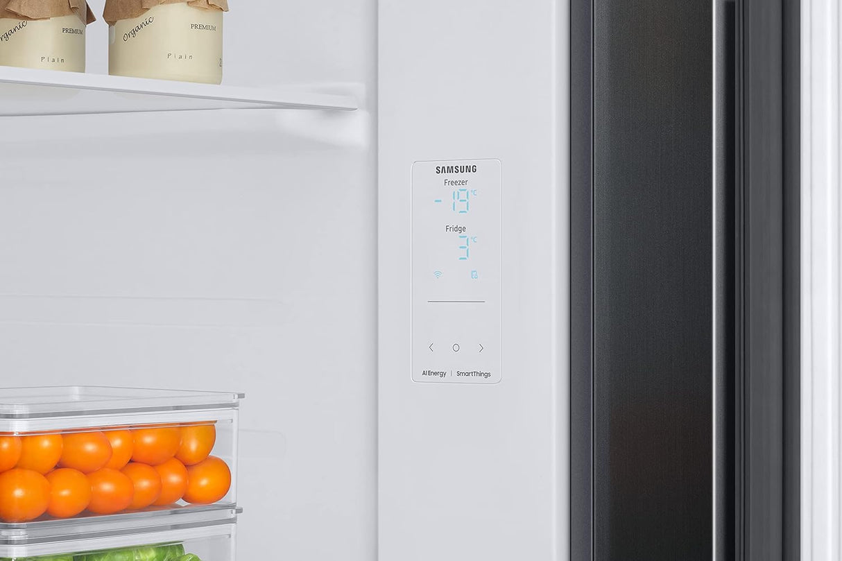 Samsung 653L WI-FI Enabled SmartThings Side by Side Inverter Refrigerator (RS76CG8113B1HL, Black DOI)