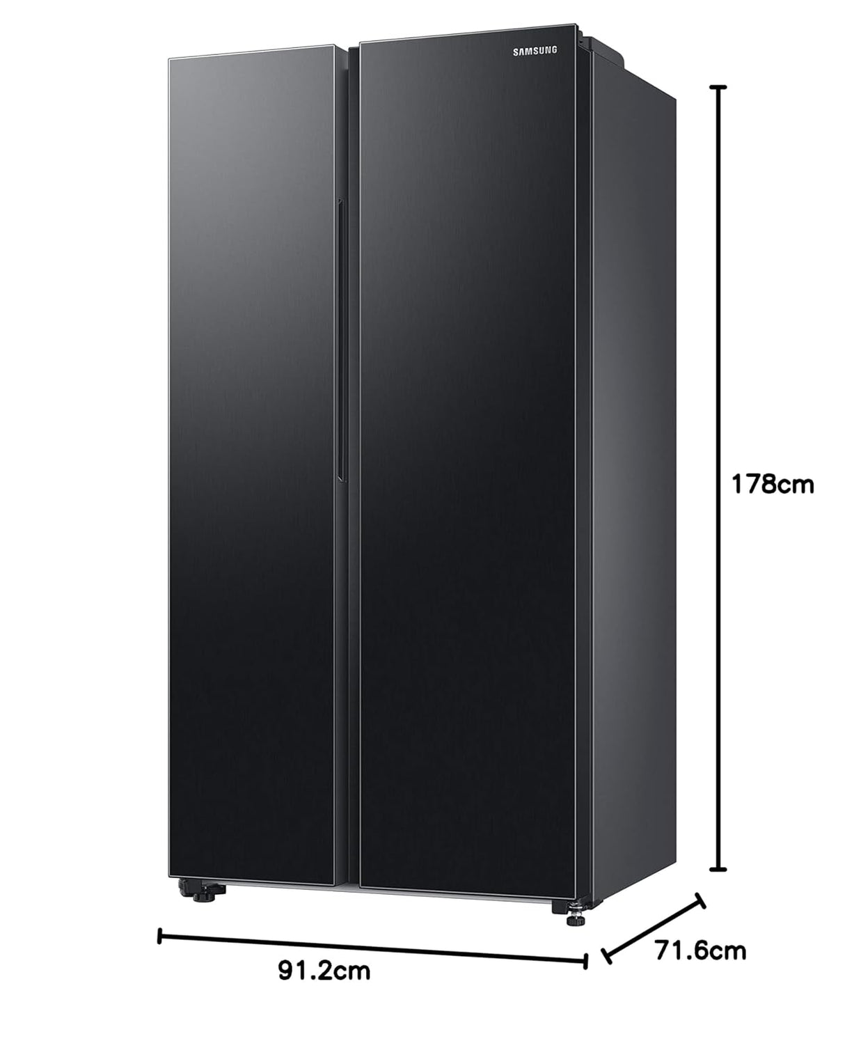 Samsung 653L WI-FI Enabled SmartThings Side by Side Inverter Refrigerator (RS76CG8113B1HL, Black DOI)