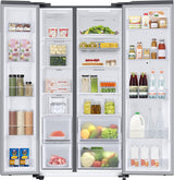 Samsung 635L Side-by-Side Refrigerator, 3 Star, EZ Clean Steel (RS7FCG8113SLHL)