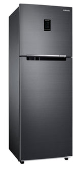 Samsung 322L 2 Star Inverter Frost-Free Convertible 5 in 1 Double Door Refrigerator Appliance (RT37C4522B1/HL, Black Doi)