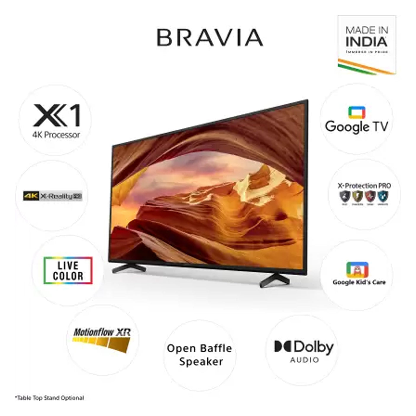 Elevate with Sony 43" 4K LED Smart Google TV 2023 - Android TV, Internet TV.