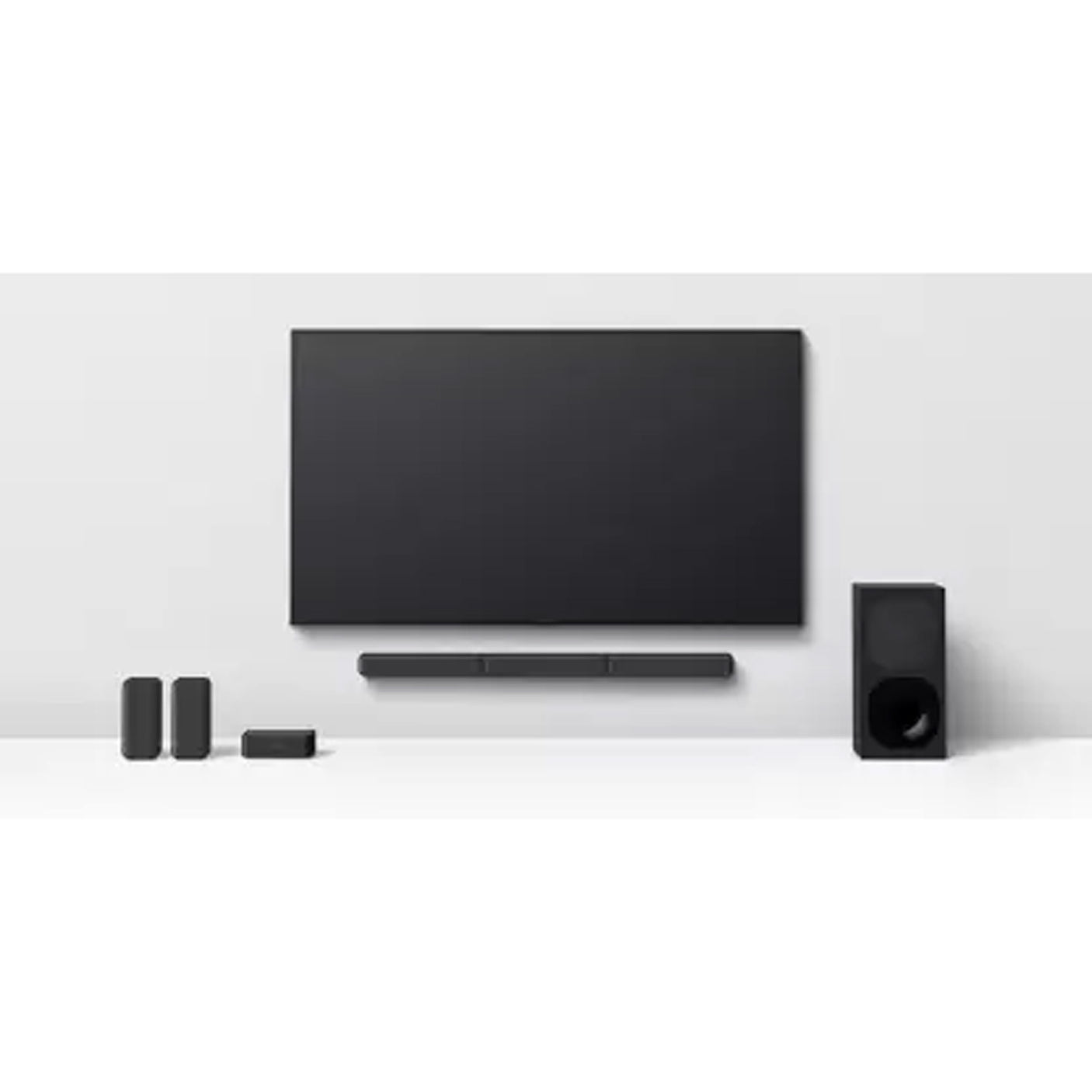 Superior audio: Sony HT-S400 2.1ch Soundbar - Black, Wireless Subwoofer.