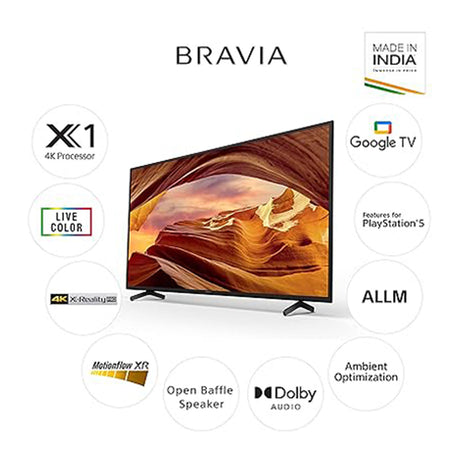 Elevate with Sony 65" 4K Smart LED Google TV - Black, Android.