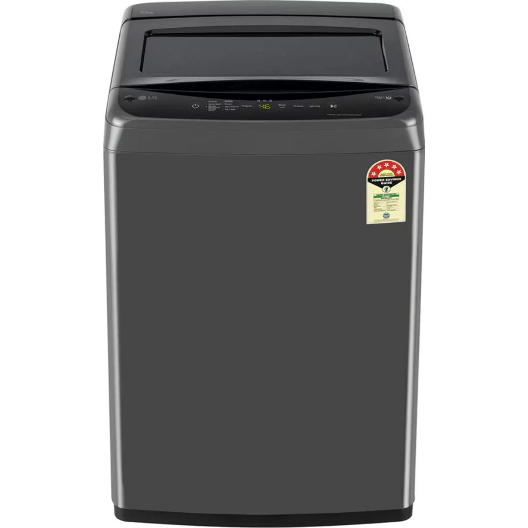 LG 8 kg 5 Star Inverter Fully Automatic Top Load Washing Machine (T80VBMB1Z, Smart Inverter Motor, Middle Black)