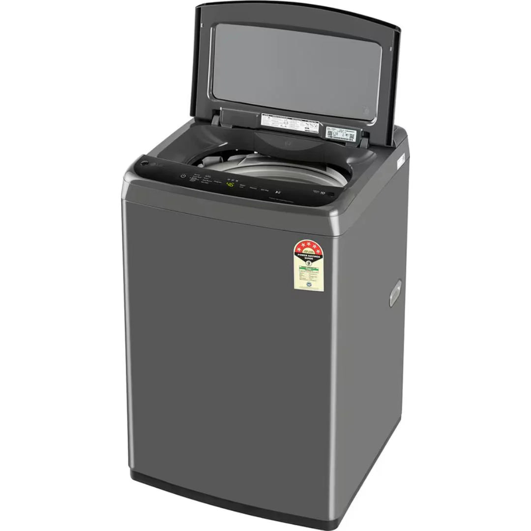 LG 8 kg 5 Star Inverter Fully Automatic Top Load Washing Machine (T80VBMB1Z, Smart Inverter Motor, Middle Black)