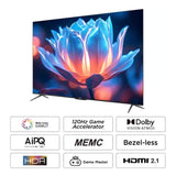 Experience Smart Living with TCL 85-inch 4K Ultra HD Google TV (Black)