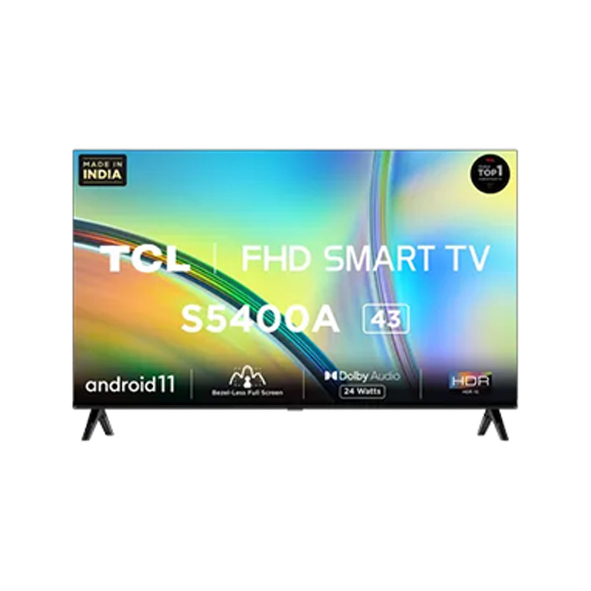 TCL 43S5400A 108 cm (43 inch) Full HD LED Smart Android TV with Dolby ...