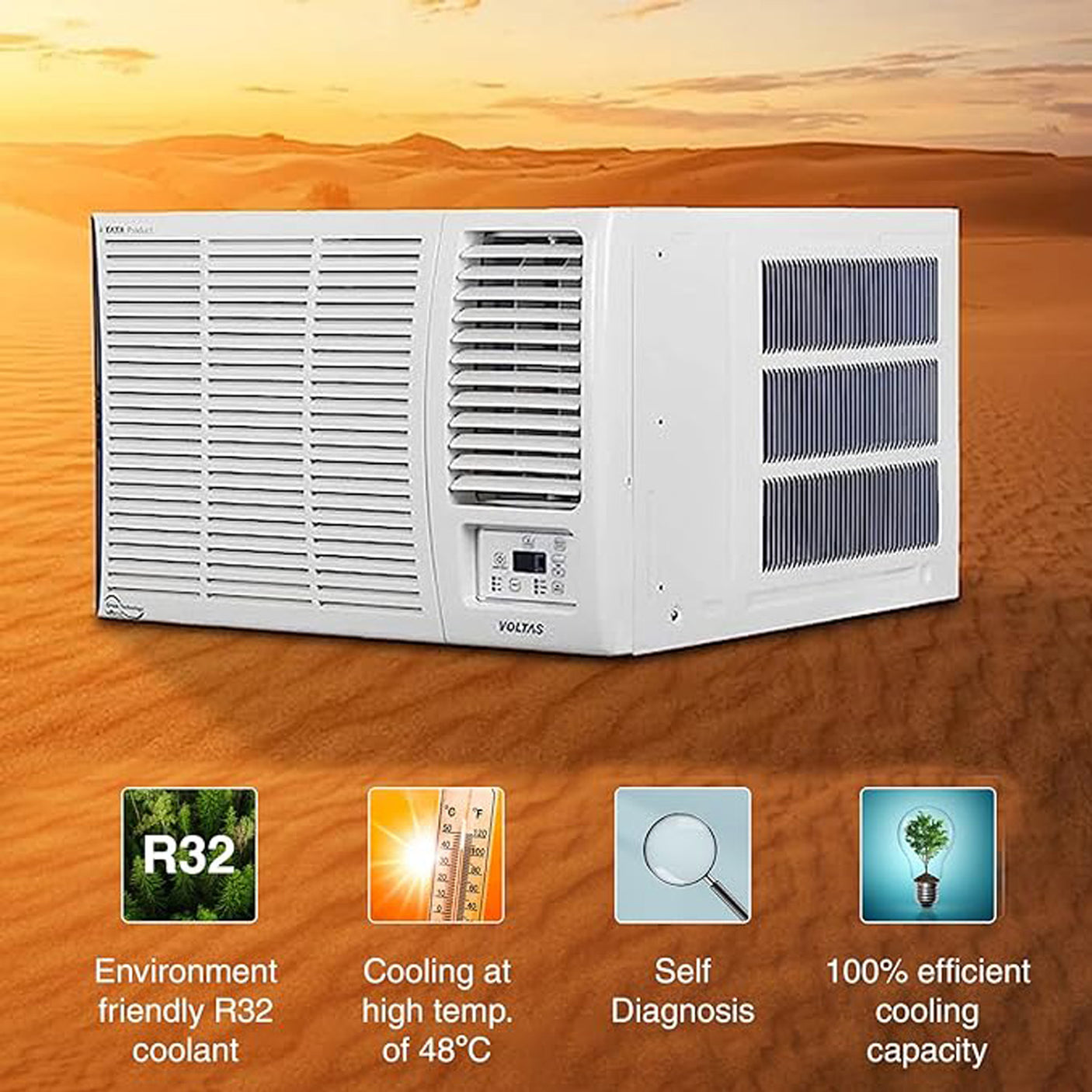 Efficient HVAC Cooling: Voltas 1.5 Ton Window AC with Turbo Mode