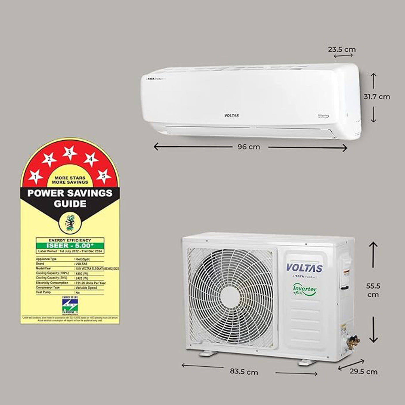 HVAC Excellence: Energy-Efficient Voltas 1.5 Ton Inverter Split AC