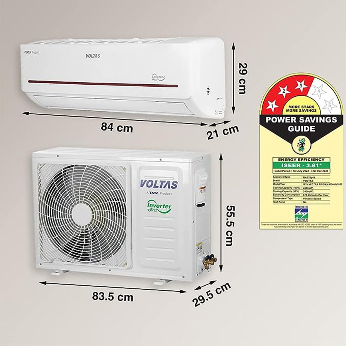 Advanced HVAC Technology: Voltas Inverter AC with Copper Coil, 3 Star Rating