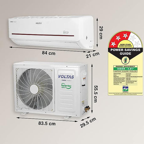 Advanced HVAC Technology: Voltas Inverter AC with Copper Coil, 3 Star Rating