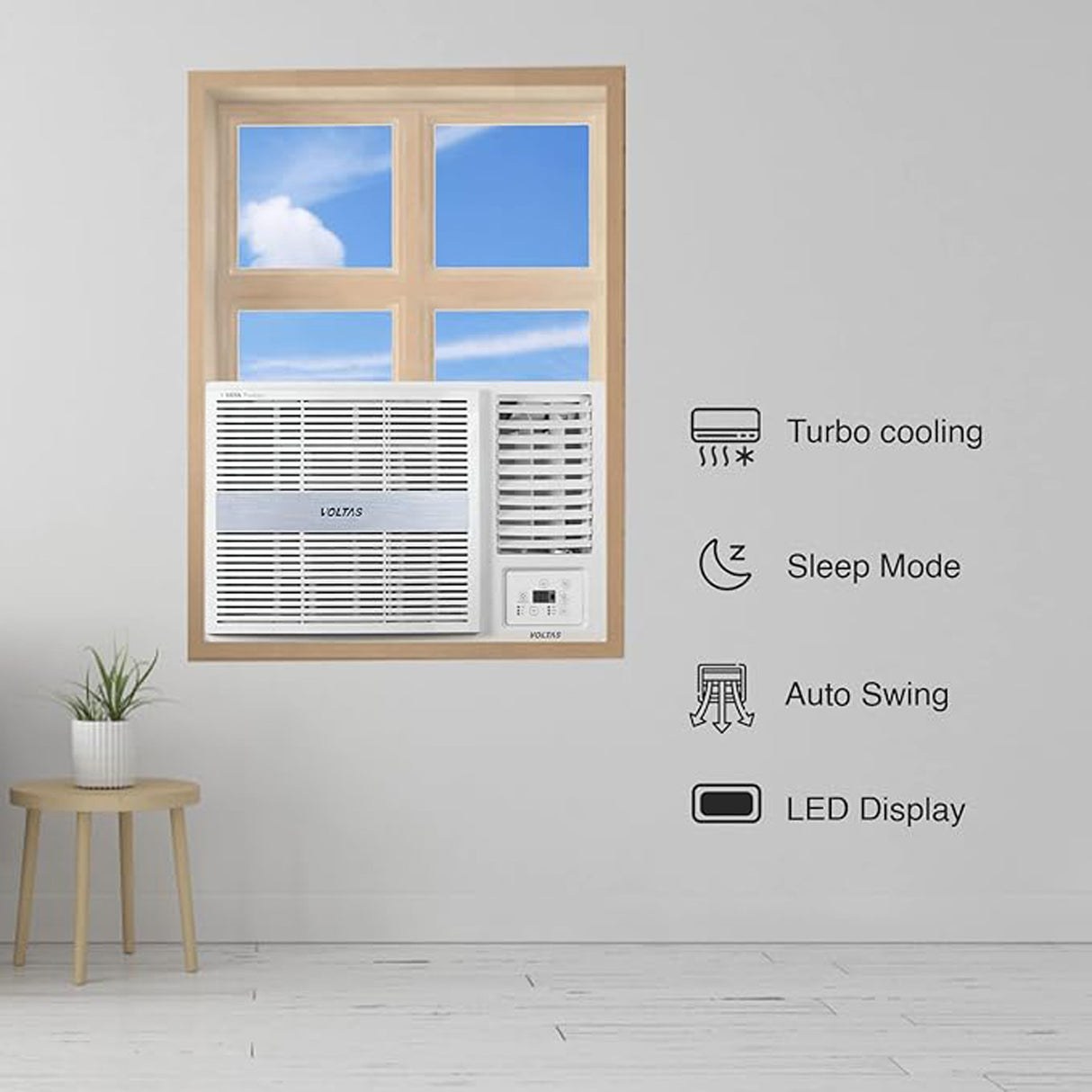 Best Air Conditioner: Voltas 1 Ton 3-Star Window AC in White