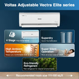Voltas 1.5 Ton 5 Star Inverter Split AC 185V Vectra Elite, White
