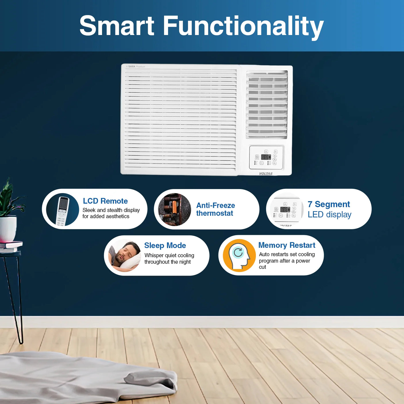 Voltas 2.0 Ton 2 Star Window Air Conditioner 242 Vectra Plus