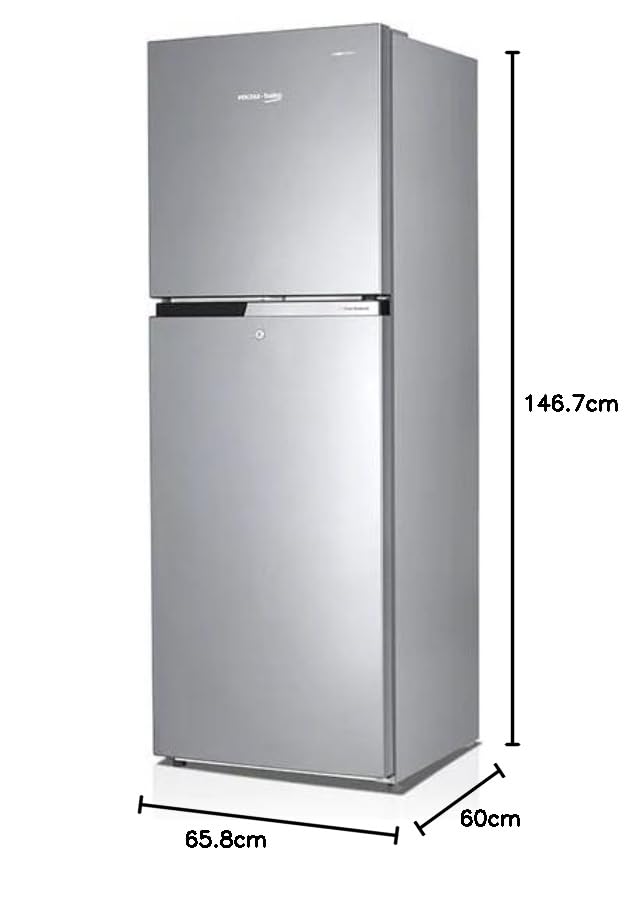 Voltas Beko RFF265E/W0XIR0I 228 Litres 1 Star Frost Free Refrigerator Brushed Silver