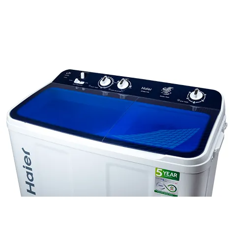 Haier 9 kg Top Load Washing Machine (White/Blue) (HTW90-178)