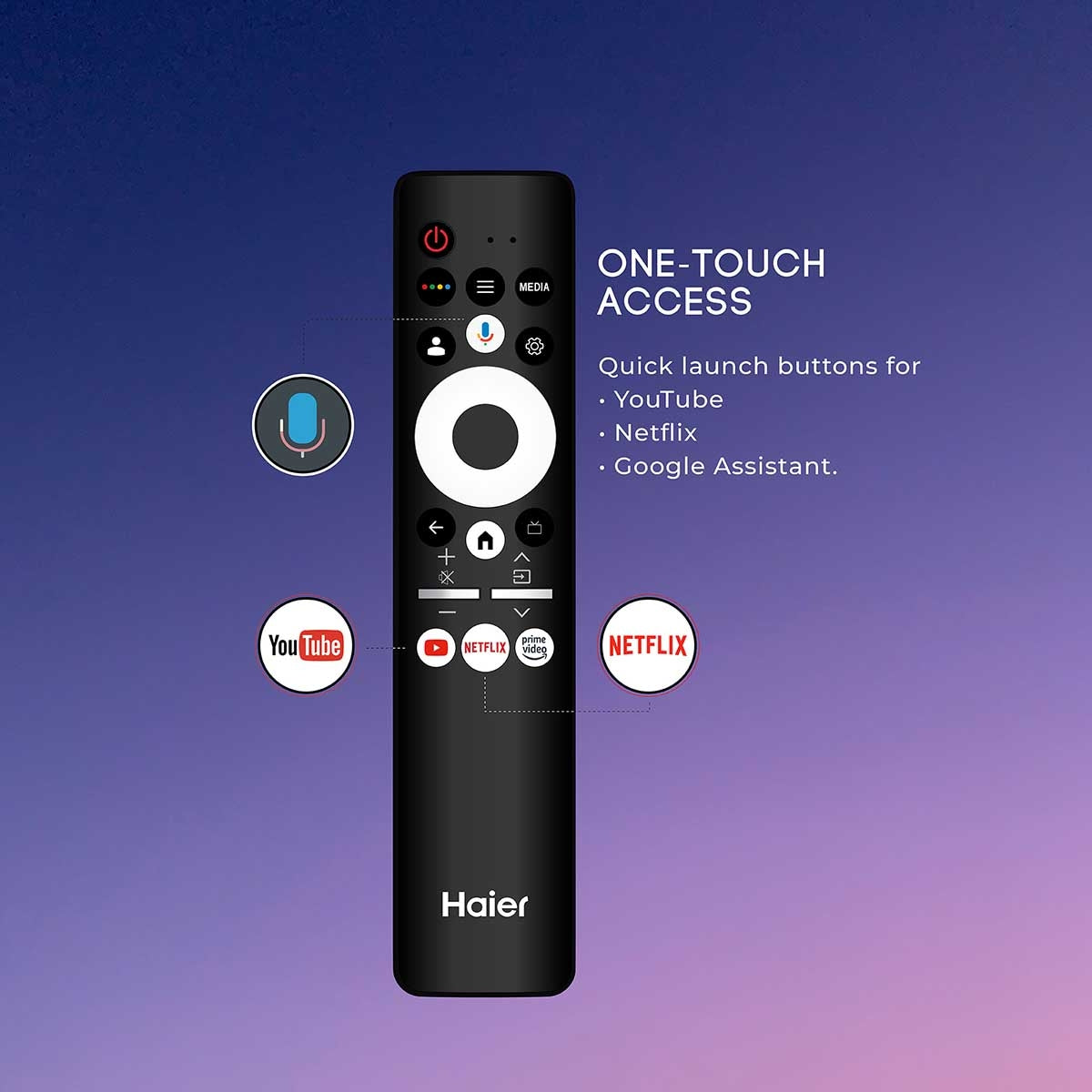 Haier 65'' Smart Google TV With Far-Field - 65P7GT