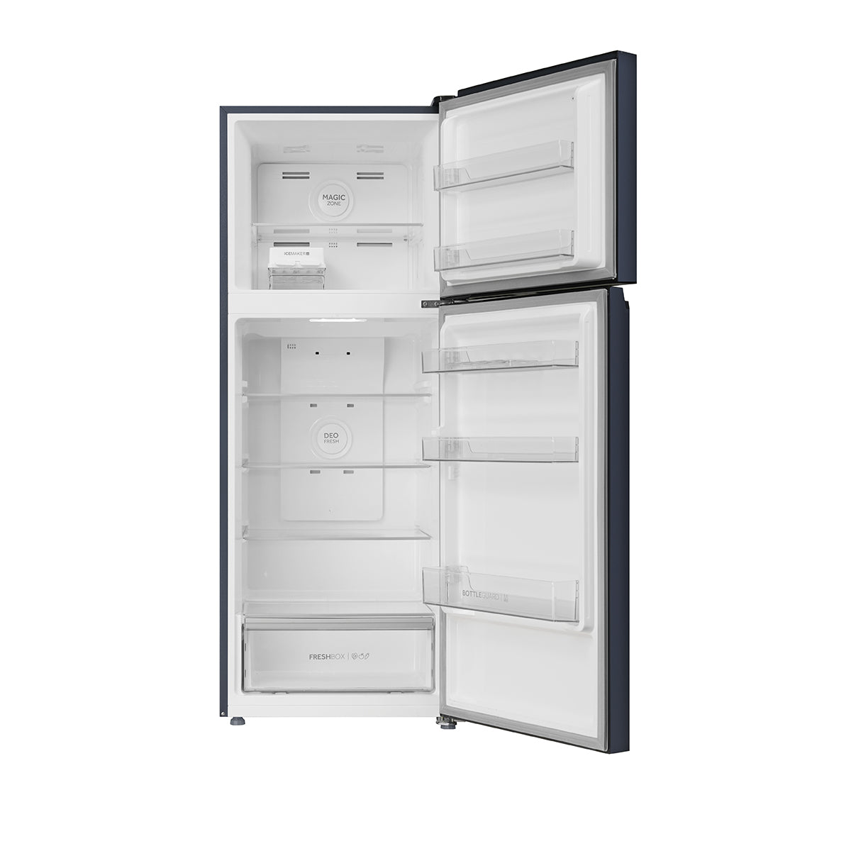Haier 328L, 2 Star, Graphite Black Top Mount Frost Free Refrigerator, HRF-3782BLGK-P