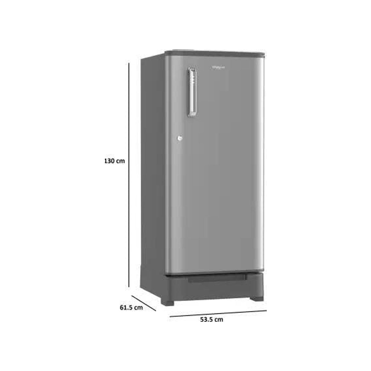 Whirlpool Refrigerator 190L 2-Star (Roy Arctic Steel) (W.POOL REF 72504)
