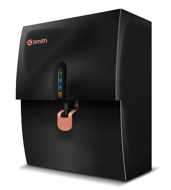 AO Smith X9 Water Purifier | RO+SCMT, Alkaline Min-Tech, 8 Stage, 5L Storage, Black
