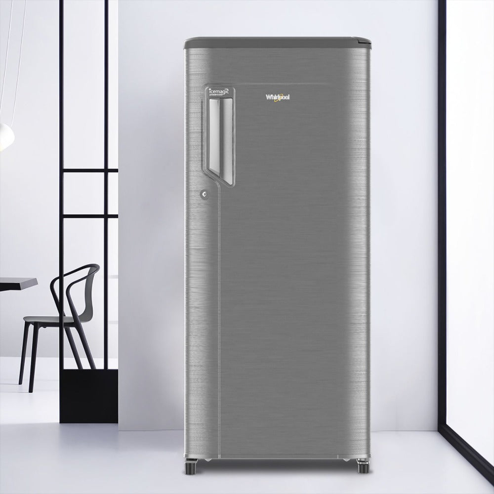 Whirlpool IMPC 184 Litres 2 Star Direct Cool Single Door Refrigerator  (205 IMPC PRM, Steel)