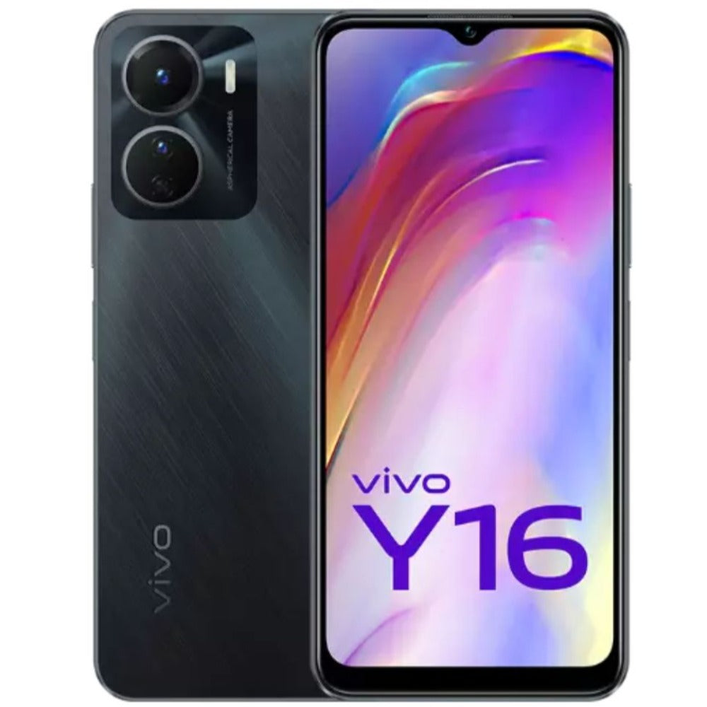 Vivo Y16: Stellar Black, 4GB RAM, 64GB Storage