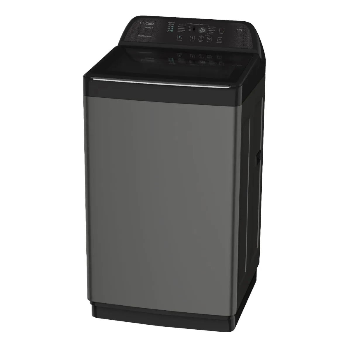 LLOYD 10 Kg 5 Star Fully Automatic Top Load Washing Machine With In Built Heater (GLWT105EHPMB, Middle Black)