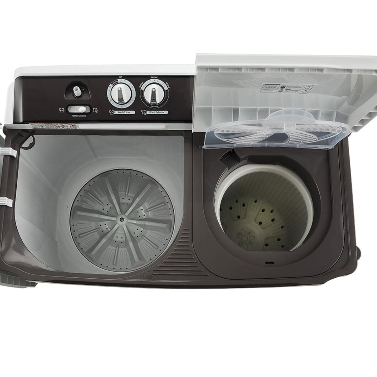LG 7Kg Semi Automatic Washing Machine, Rat Away Technology, Dark Grey (P7010NGAZ)
