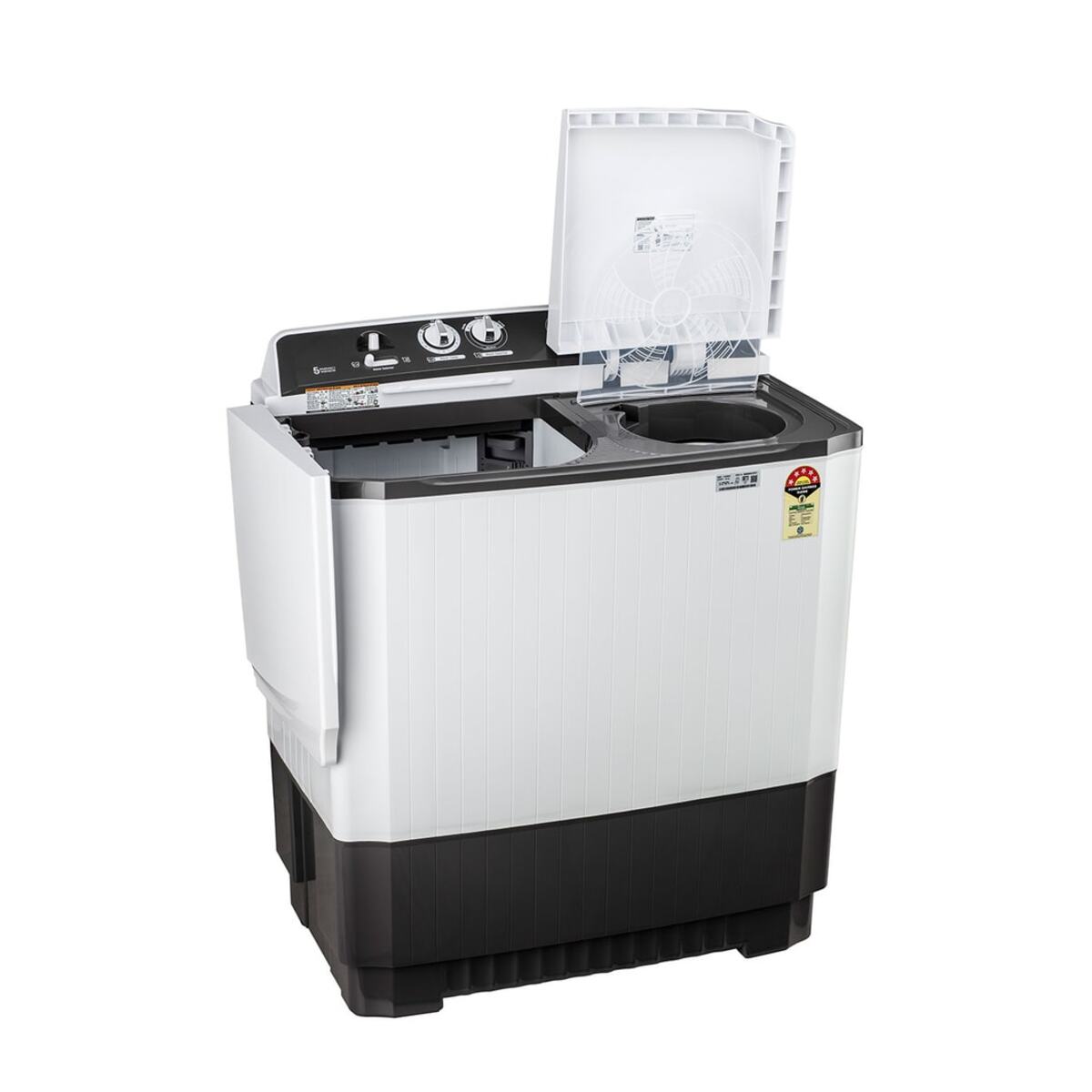 LG 7Kg Semi Automatic Washing Machine, Rat Away Technology, Dark Grey (P7010NGAZ)