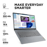 Lenovo IdeaPad Slim 3 Intel Core i3 13th Gen Windows 11 Home Laptop, 82X700HMIN ( Arctic Grey,8GB-512GB )