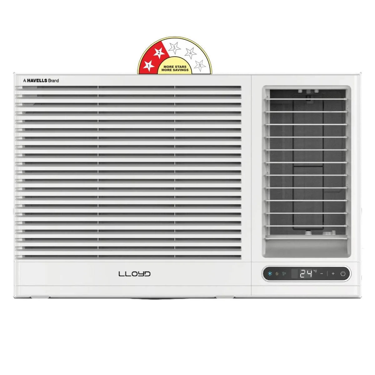 Lloyd 1.0 Ton 2 Star Fixed Speed Window AC (Copper, White , GLW12C2YWSEW)