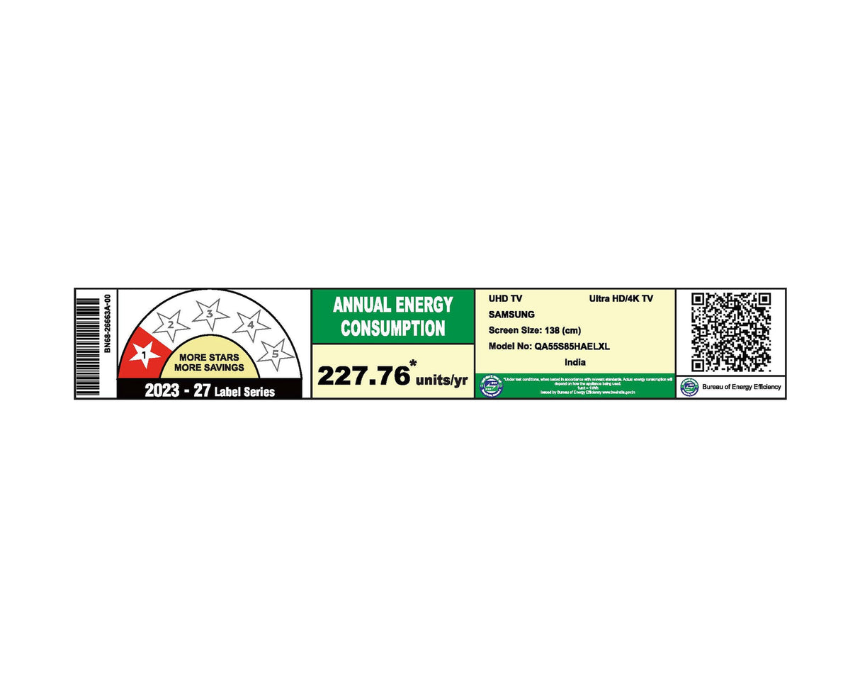 Samsung QA55S85HA second energy label