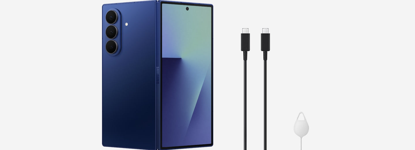 Samsung Galaxy Z Fold 7 5G Smartphone with Galaxy AI (Blue Shadow
