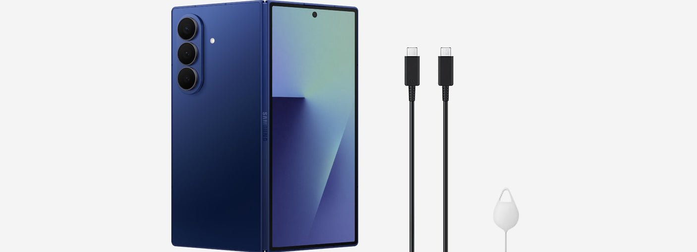 Samsung Galaxy Z Fold 7 5G Smartphone with Galaxy AI (Blue Shadow, 12GB RAM, 256GB Storage), Ultra Sleek Design with 200MP Camera, Powerful Snapdragon 8 Elite, Google Gemini