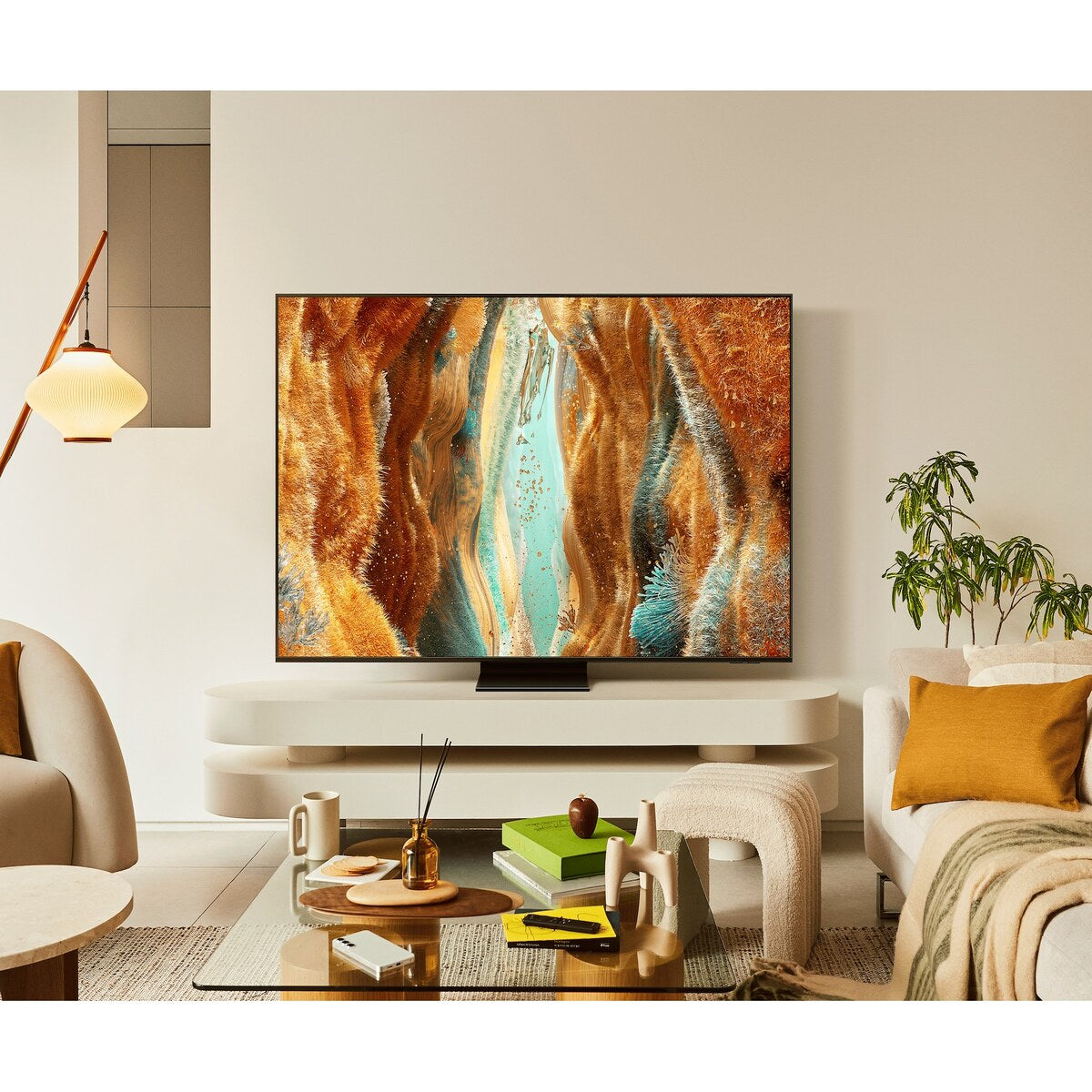 SAMSUNG QN70F 139.7 cm (55 inch) 4K Ultra HD Mini-LED Neo QLED Smart Tizen TV with Multiple Voice Assistant QA55QN70FA (2025 model)