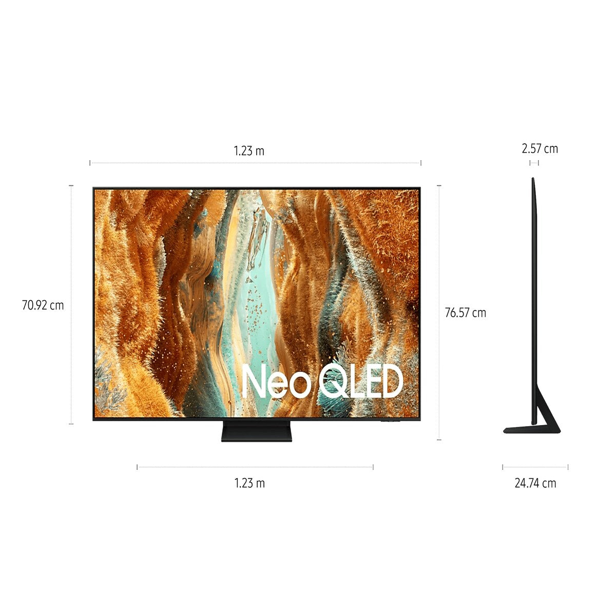 SAMSUNG QN70F 139.7 cm (55 inch) 4K Ultra HD Mini-LED Neo QLED Smart Tizen TV with Multiple Voice Assistant QA55QN70FA (2025 model)